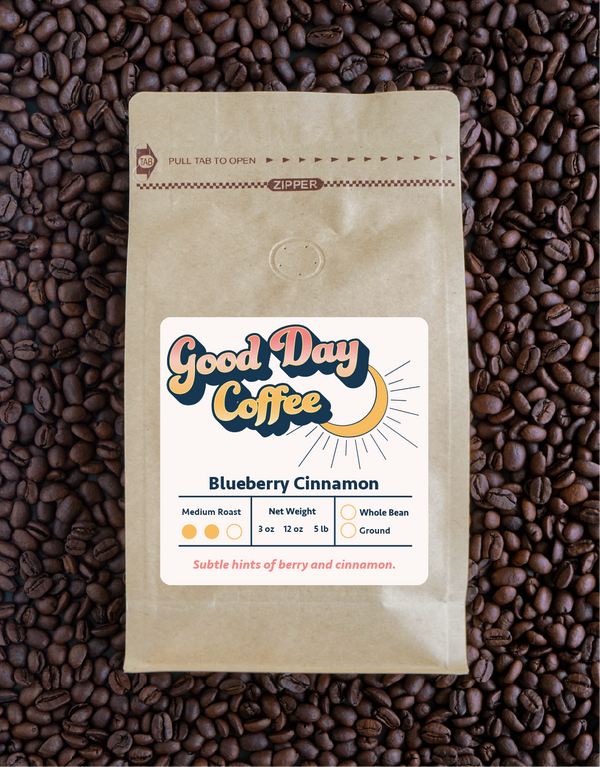 CLOSEOUT: ( 15% Discount will appear in checkout) Blueberry Cinnamon (also available in Decaf)