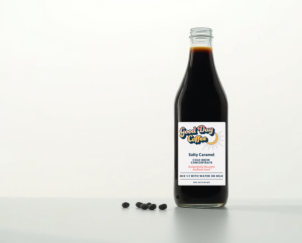 Concentrado de café frío con caramelo salado (también disponible en descafeinado)